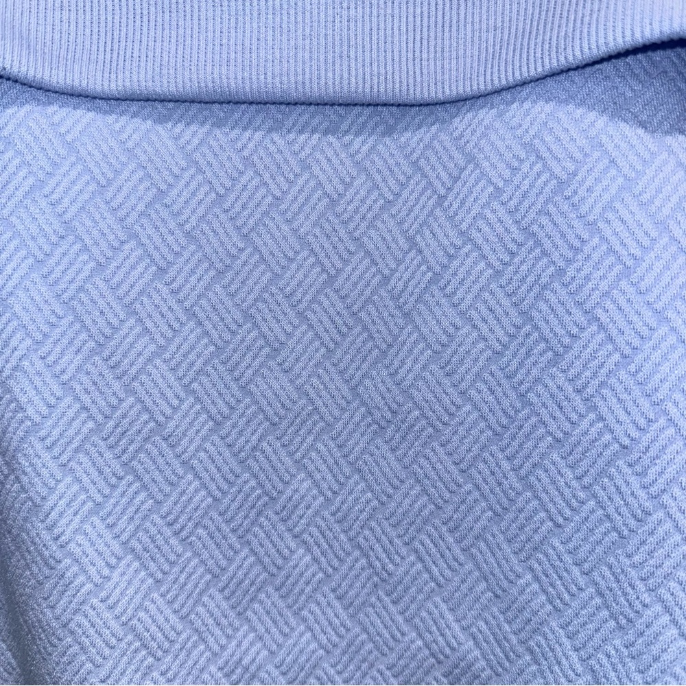 ALO Yoga Light Blue Ribbed Knit Crop Top - Picture 5 of 7